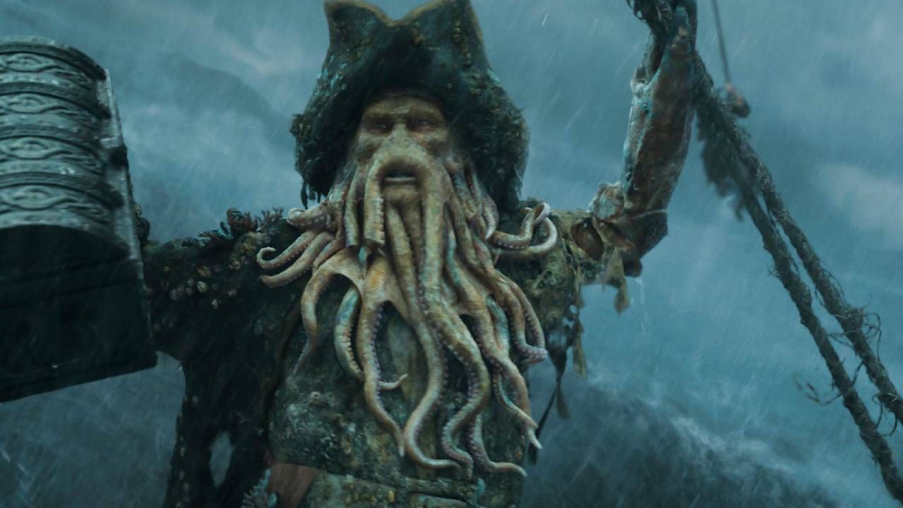 Bill Nighy como Davy Jones en 'Piratas del Caribe: En el fin del mundo'