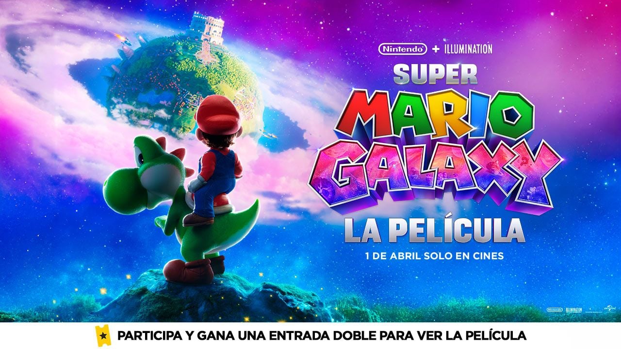 Disfruta de 'Super Mario Galaxy: La película' en la gran pantalla: Sorteamos 5 entradas dobles para verla en el cine