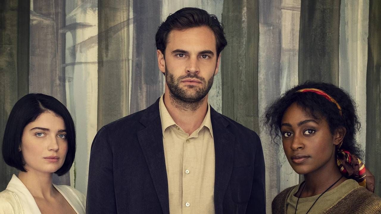 Eve Hewson, Tom Bateman y Simona Brown en 'Detrás de sus ojos'