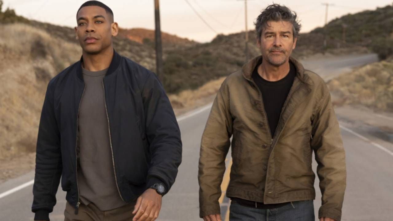 Aaron Pierre y Kyle Chandler como John Stewart y a Hal Jordan en 'Linternas'