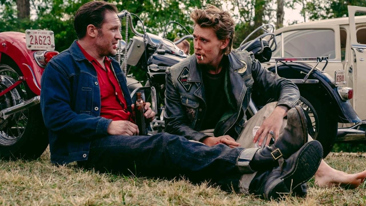 Tom Hardy y Austin Butler en 'Bikeriders. La ley del asfalto'
