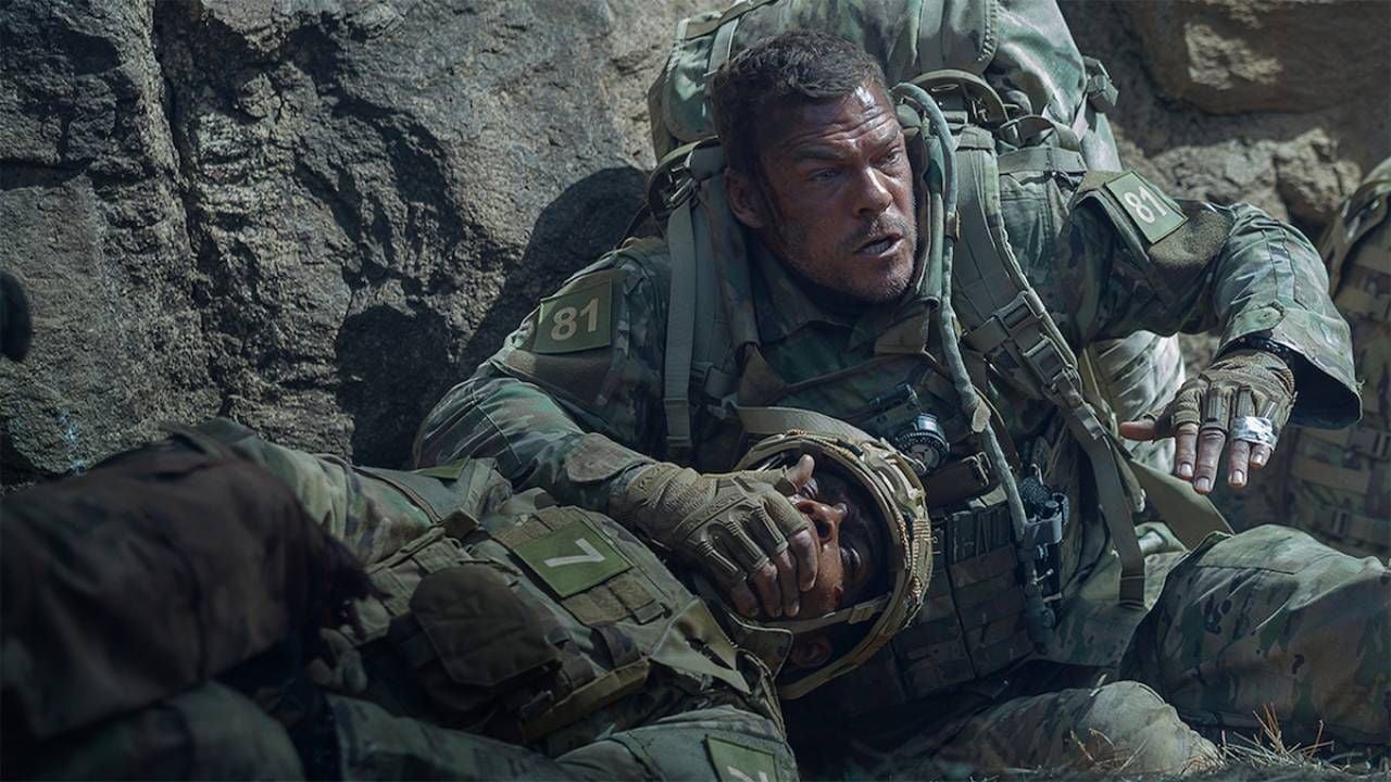 Alan Ritchson en 'Máquina de guerra'