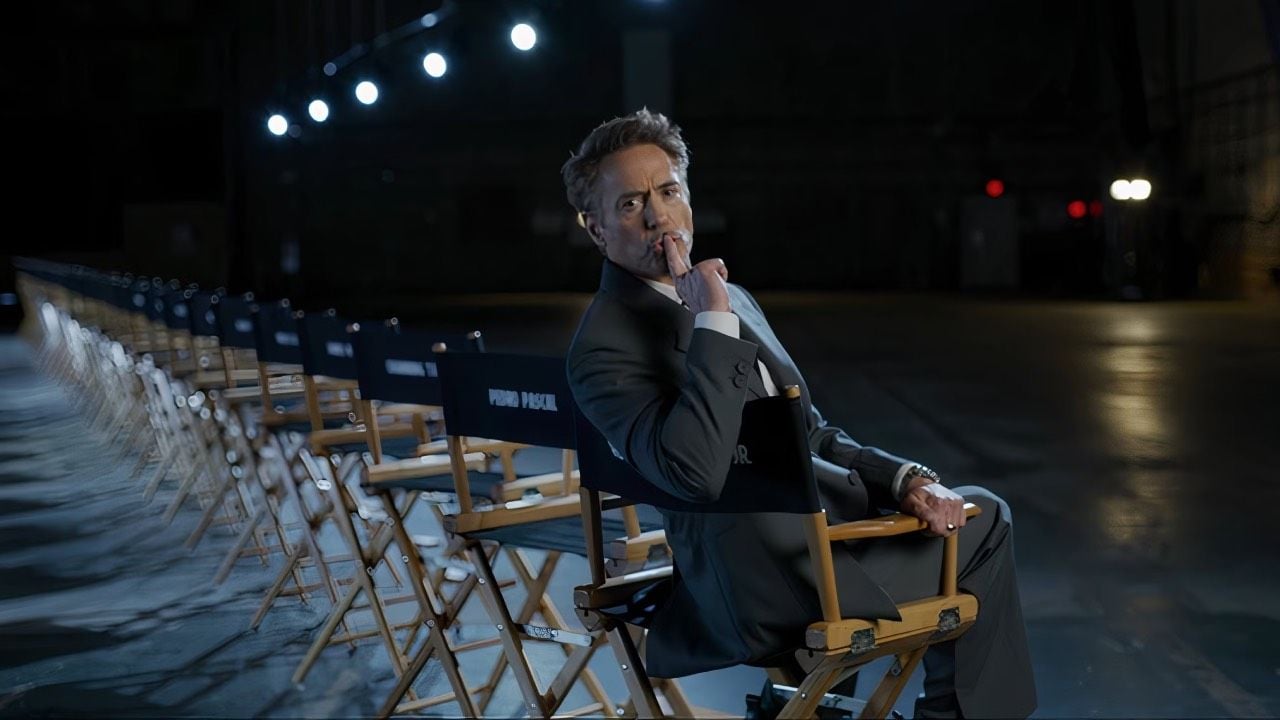 Robert Downey Jr. durante el vídeo de confirmación del elenco de 'Vengadores: Doomsday'