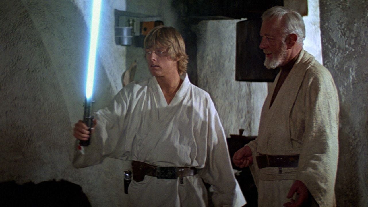 Cuando rodaban 'Star Wars' no tenían ni un duro. Por eso los sables láser se crearon a partir de un objeto de lo más inesperado