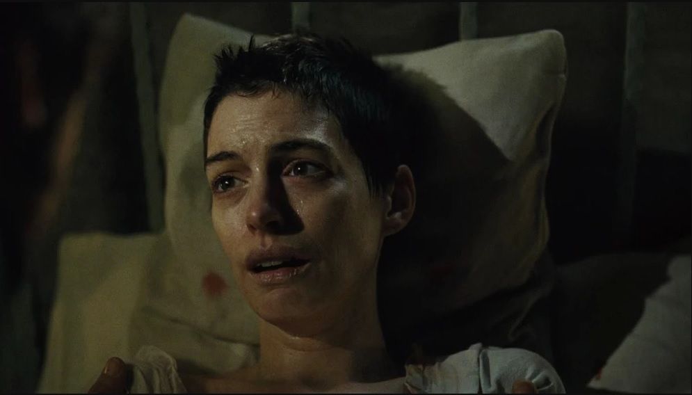 Anne Hathaway en una de las escenas de Los Miserables.