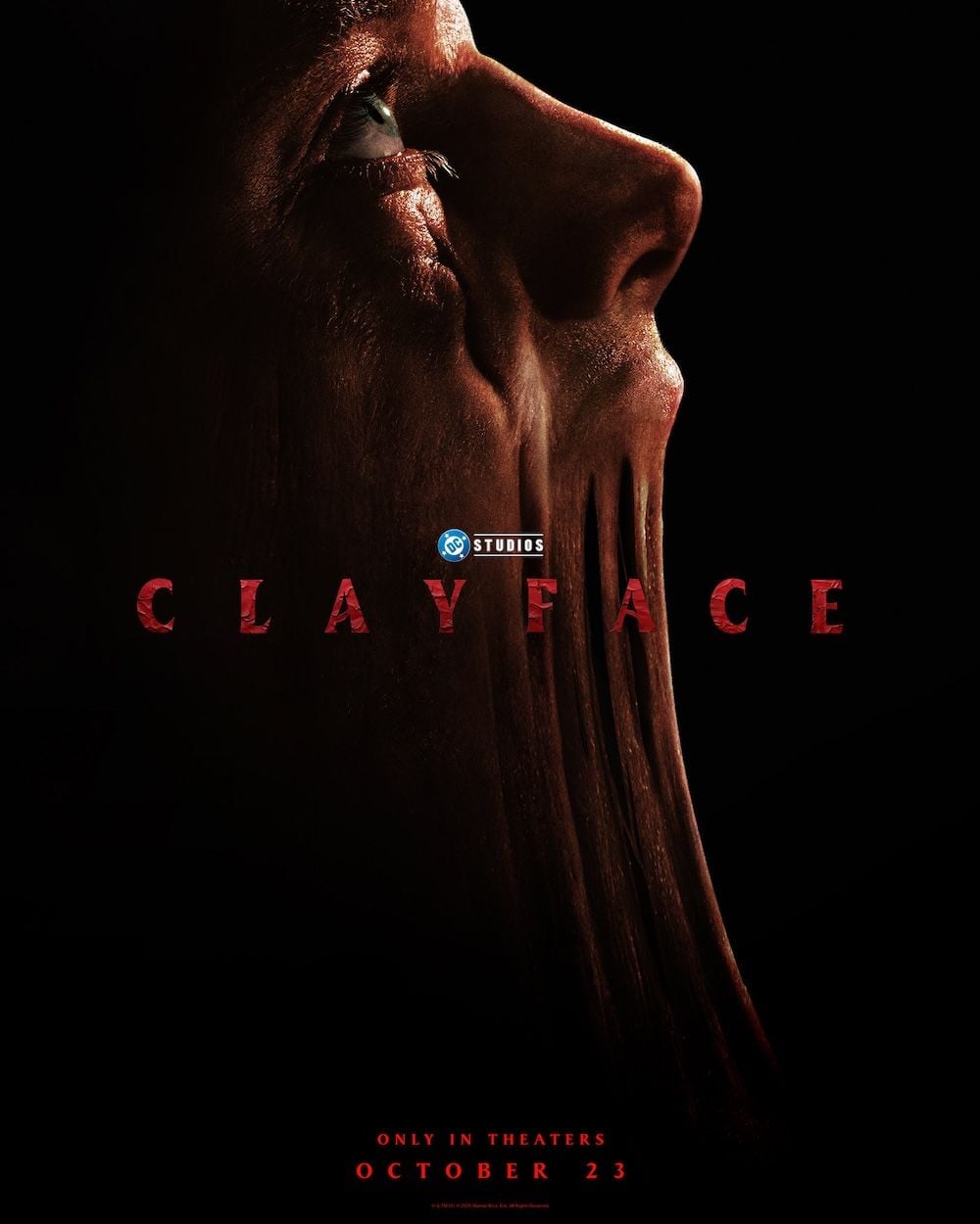 Póster de la película Clayface con su diseño de personaje o logotipo.
