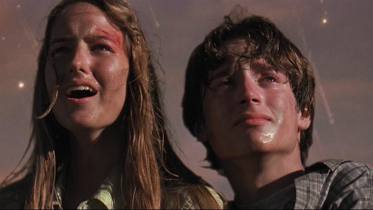 Leelee Sobieski y Elijah Wood en 'Deep Impact'