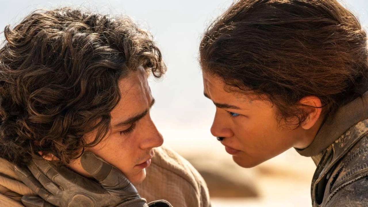 Timothée Chalamet y Zendaya como Paul Atreides y Chani en 'Dune 2'