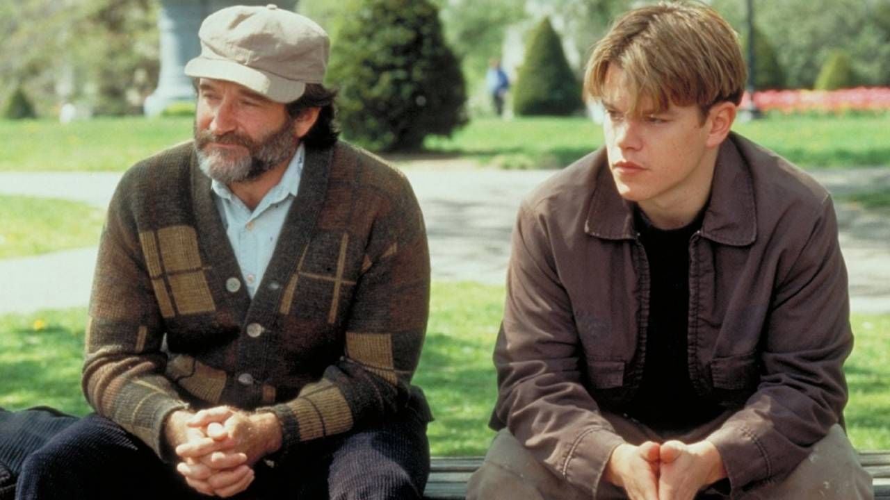 Robin Williams y Matt Damon en 'El indomable Will Hunting'