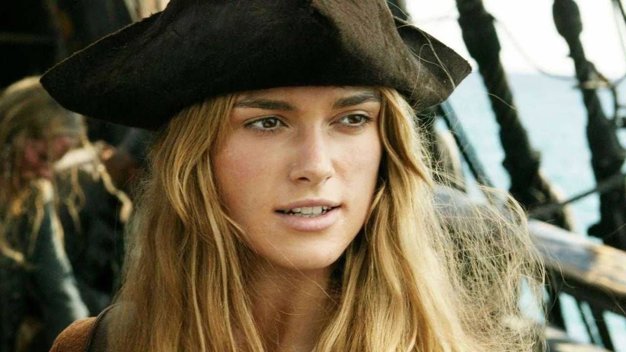 Keira Knightley como Elizabeth Swann en la saga 'Piratas del Caribe'