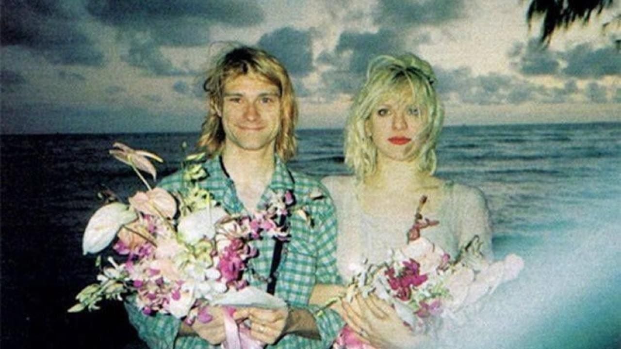 Kurt Cobain y Courtney Love el día de su boda