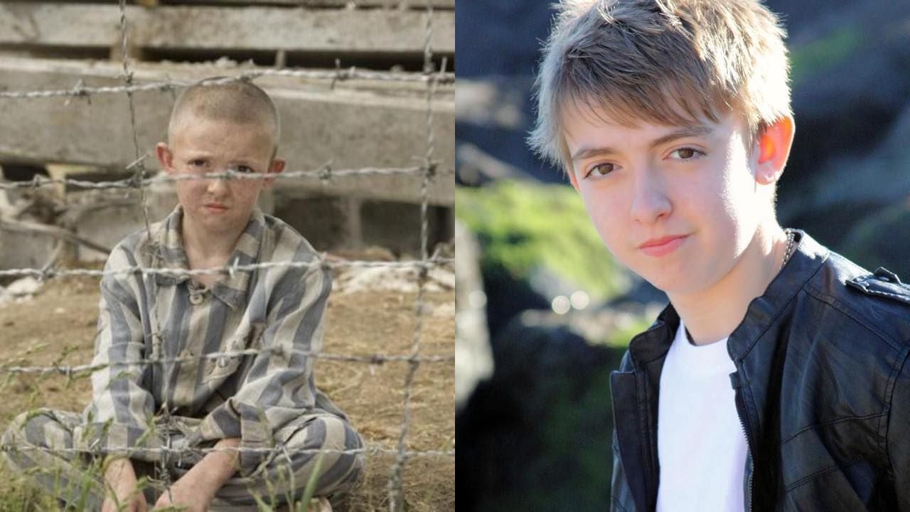 Jack Scanlon en 'El niño con el pijama de rayas' y años más tarde