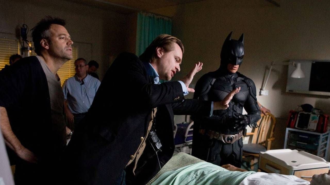 Christopher Nolan detrás de las cámaras de 'El caballero oscuro'