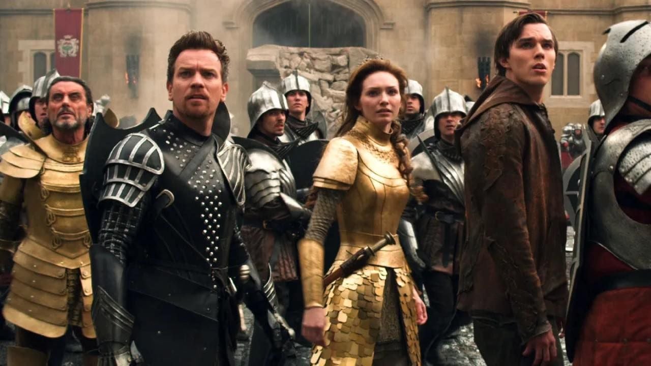 Ewan McGregor, Eleanor Tomlinson y  Nicholas Hoult en 'Jack el Caza Gigantes'