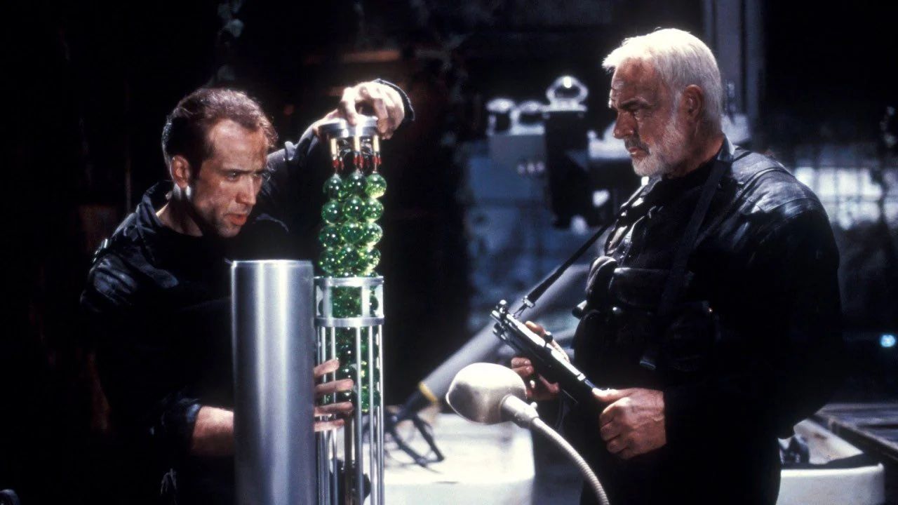 Nicolas Cage y Sean Connery en 'La roca'