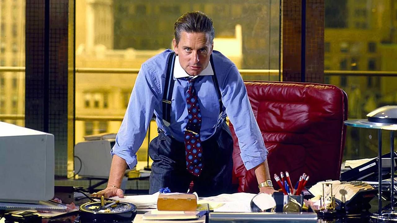 Michael Douglas como Gordon Gekko en 'Wall Street'