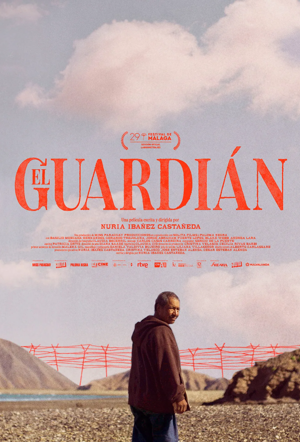 Póster de la película El Guardián, un drama mexicano dirigido por Nuria Ibáñez sobre un guardián de playa.