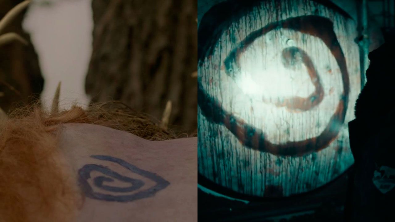 (De izq a dcha: Temporada 1 y temporada 4. Mismo símbolo