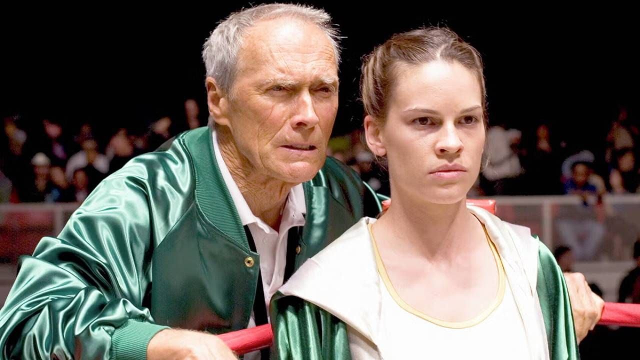 Clint Eastwood y Hilary Swank en 'Million Dollar Baby'
