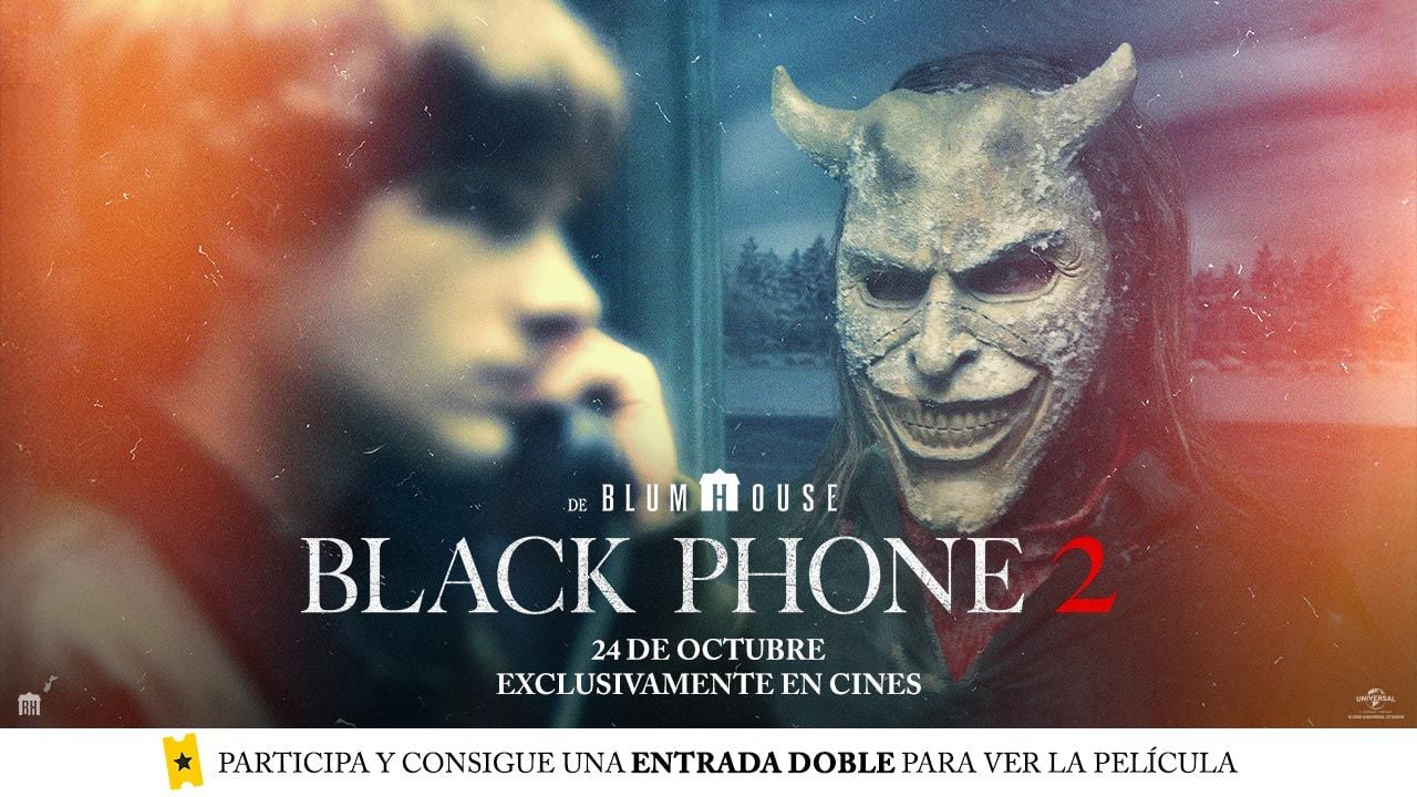 Vuelve a la gran pantalla uno de los fenómenos de terror de los últimos años: Sorteamos 5 entradas dobles para ver en el cine ‘Black Phone 2’ Vuelve a la gran pantalla uno de los fenómenos de terror de los últimos años: Sorteamos 5 entradas dobles para ver en el cine ‘Black Phone 2’