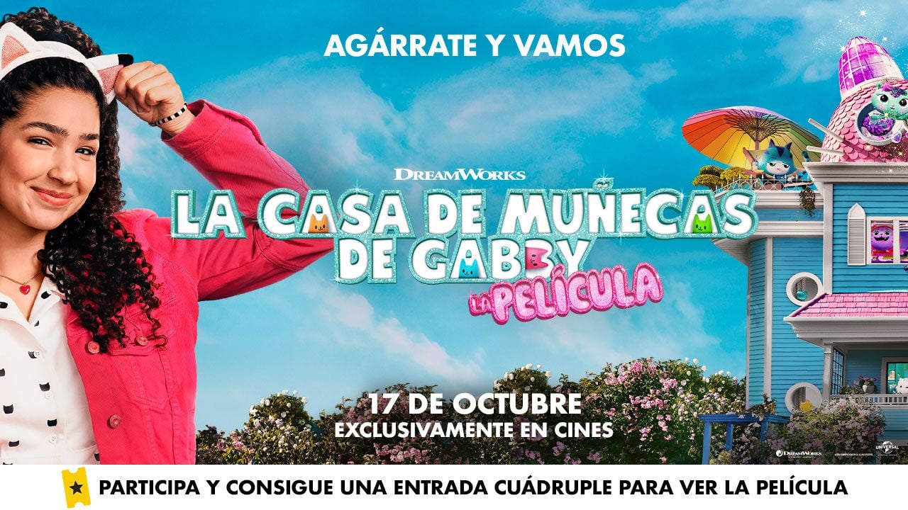 Sorteamos 5 entradas dobles para ver en el cine ‘La casa de muñecas de Gabby: La película’