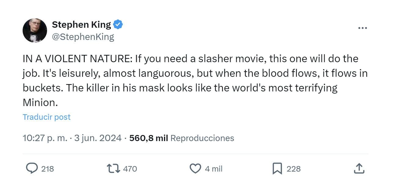 Twitter @StephenKing