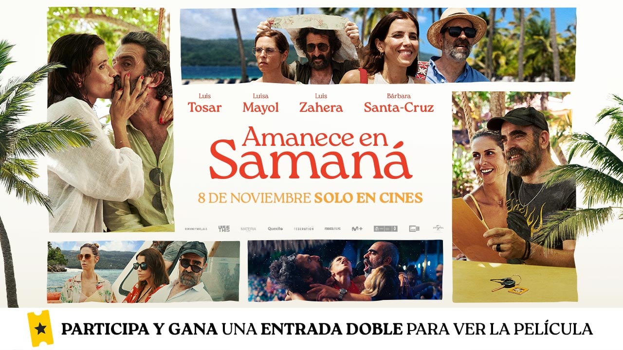 Sorteamos 5 entradas dobles para ver en cines 'Amanece en Samaná', una comedia dramática protagonizada por Luis Tosar y Luis Zahera