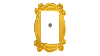 Marco de la mirilla para la puerta de Rachel y Monica