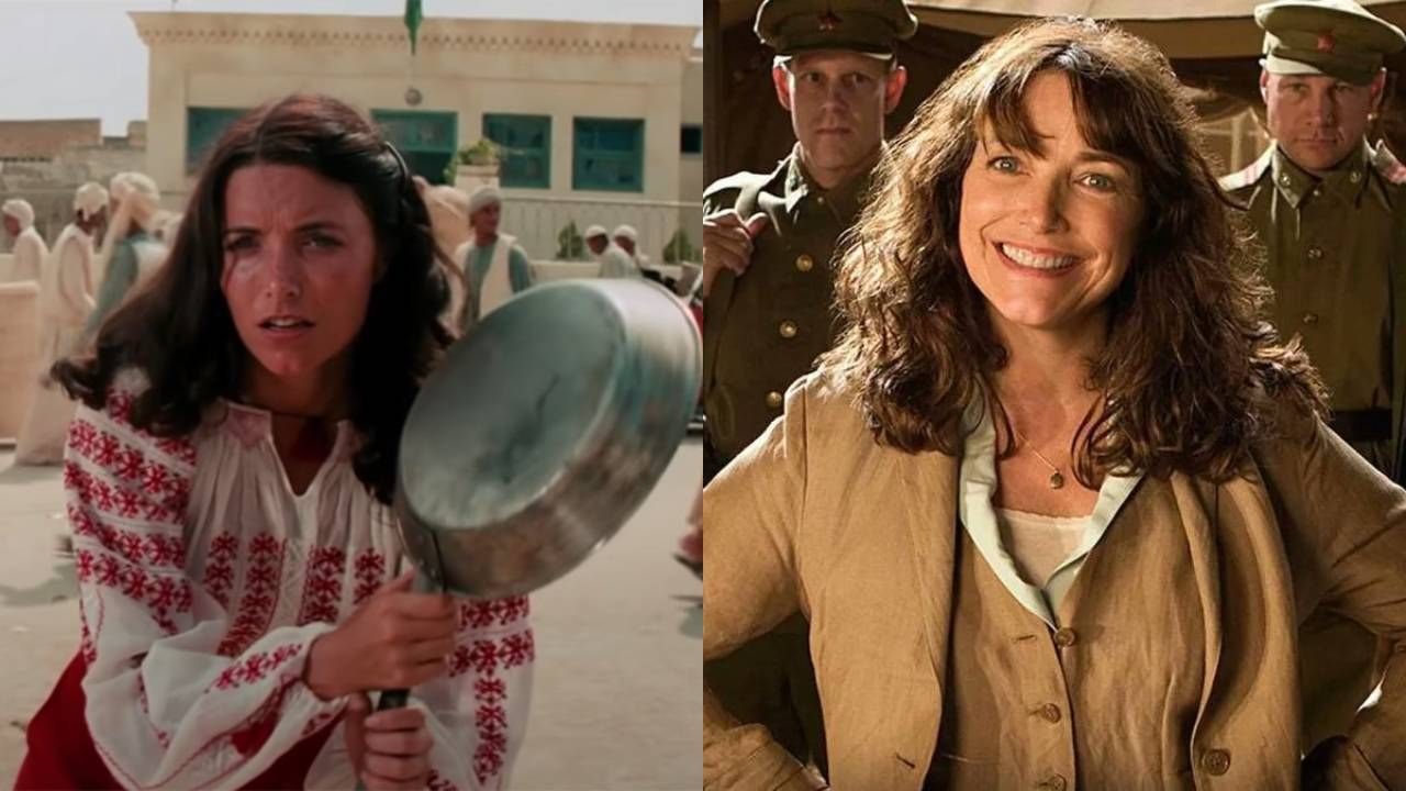 Karen Allen como Marion en 'En busca del arca perdida' y 'El reino de la calavera de cristal'. 