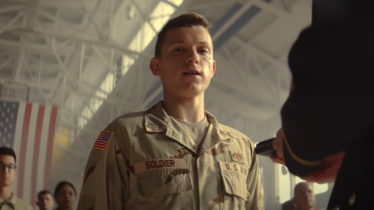 'Cherry' El mundo de Tom Holland se convierte en una pesadilla en el