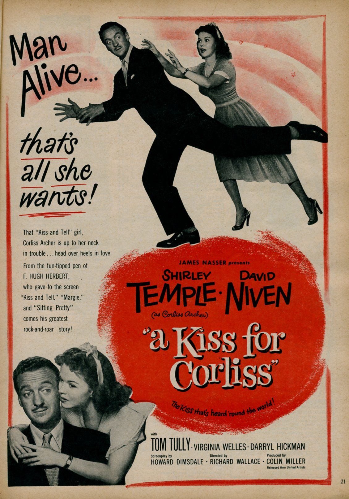 A Kiss for Corliss - Película 1949