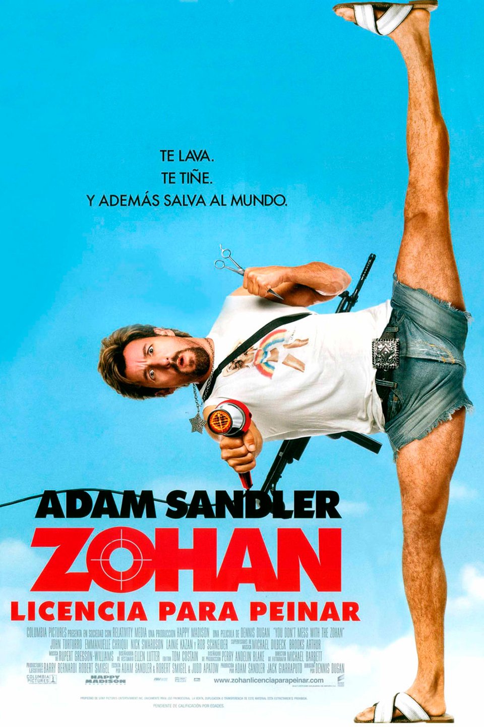 Reparto de la película Zohan licencia para peinar  directores actores e  equipo técnico  SensaCinecom