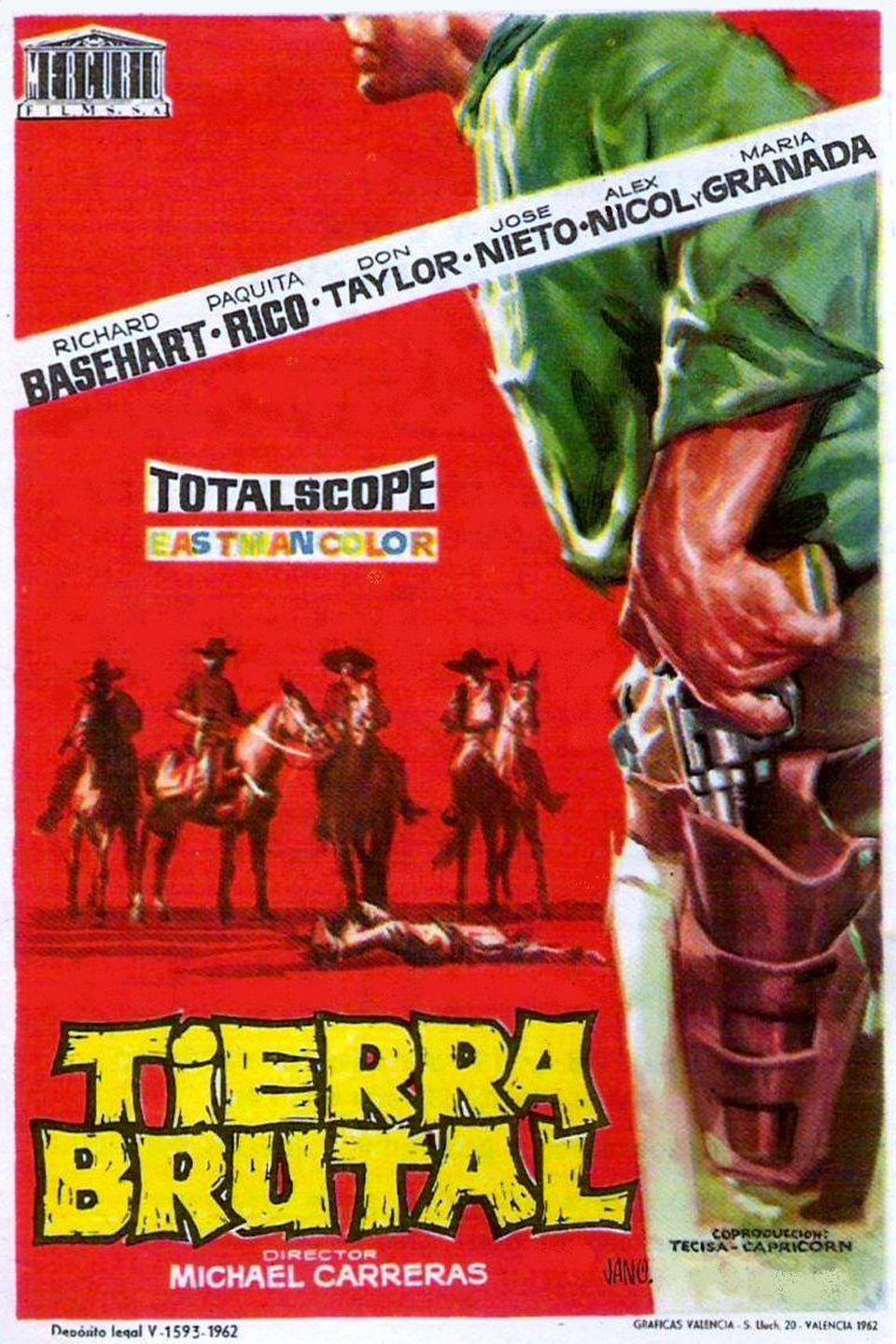 Tierra brutal - Película 1962