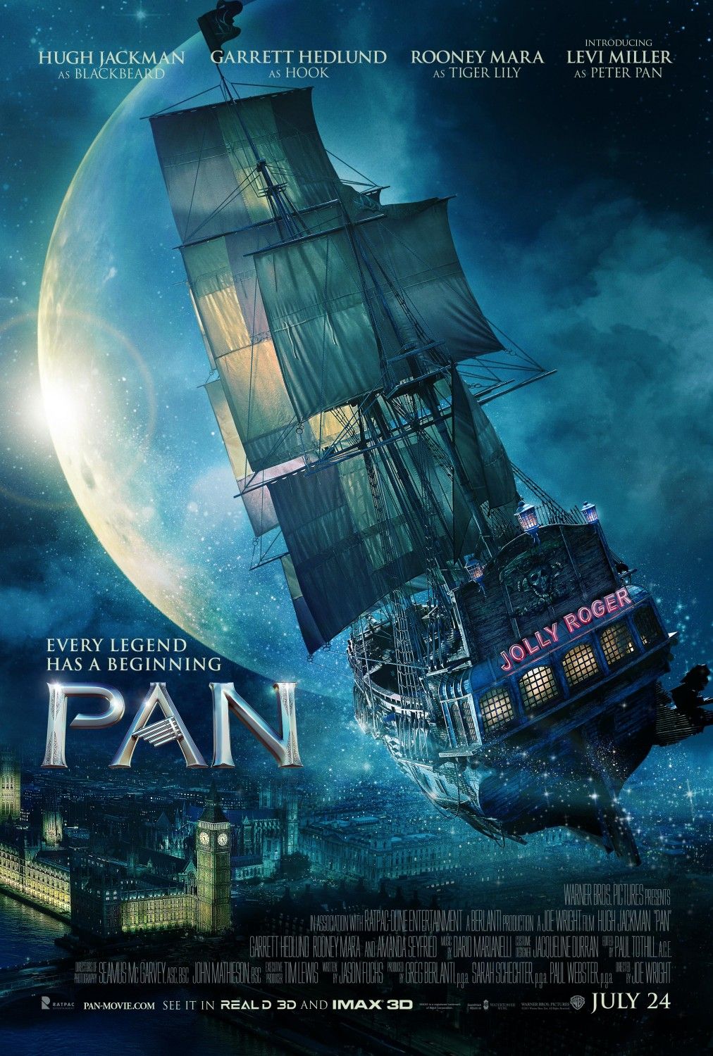 Cartel de la película Pan (Viaje a Nunca Jamás) - Foto 29 por un total