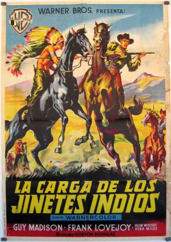 La carga de los jinetes indios - Película 1953