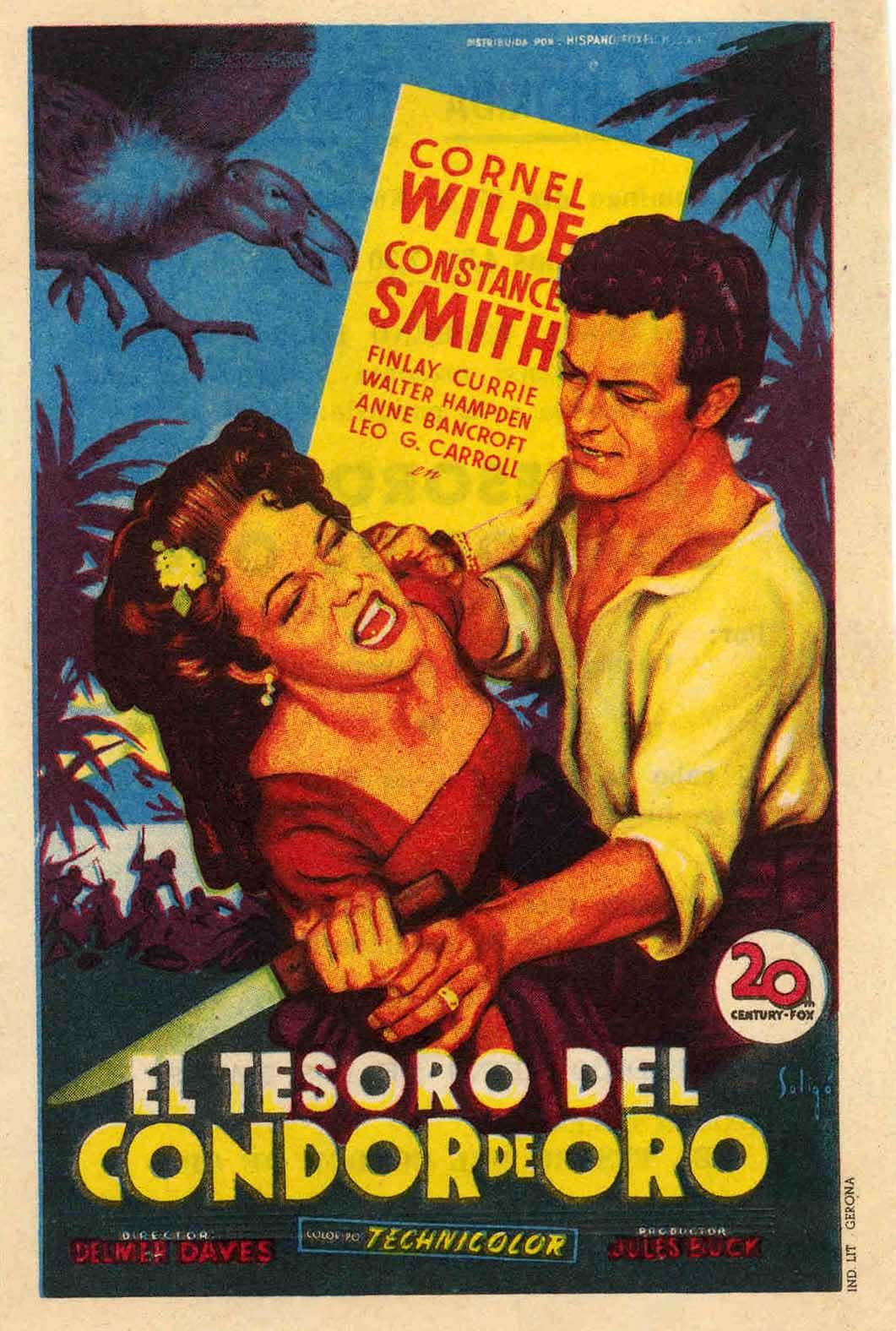 El tesoro del cóndor de oro - Película 1953