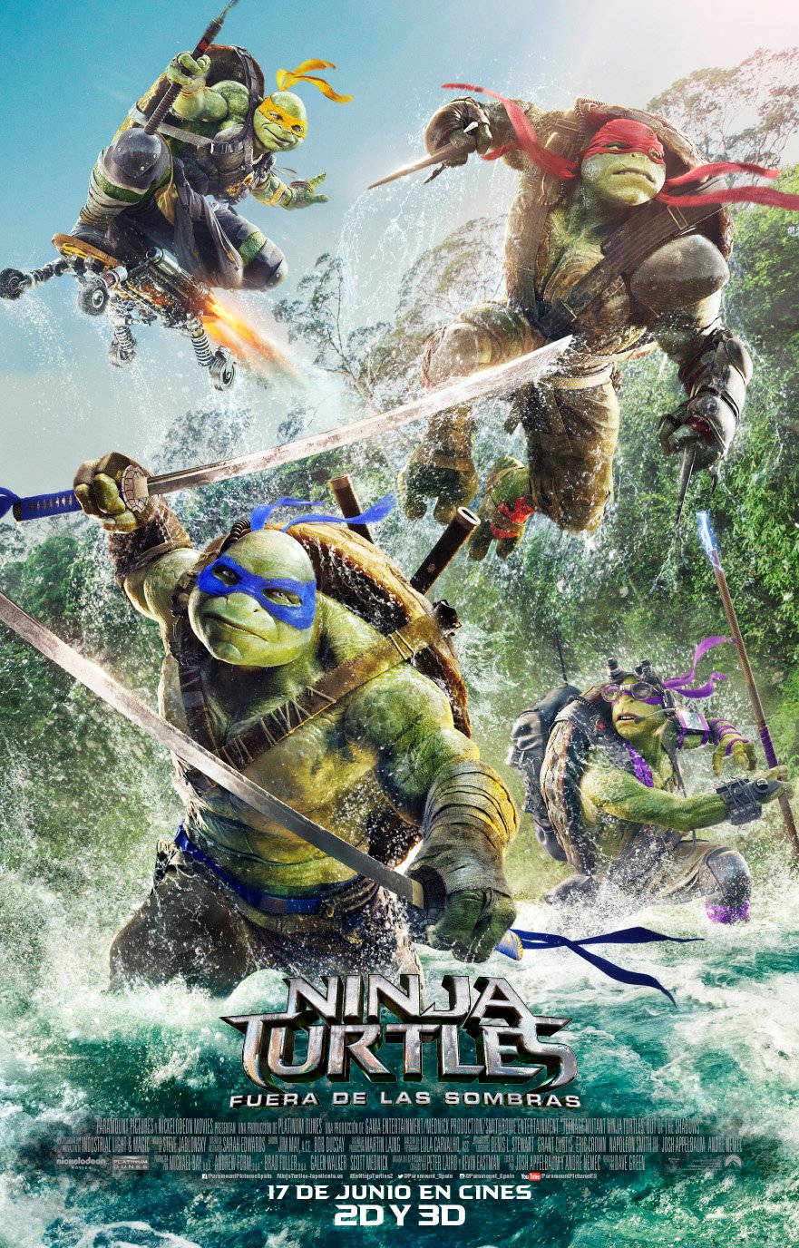 Lee la reseña de la nueva película de las Tortugas Ninjas