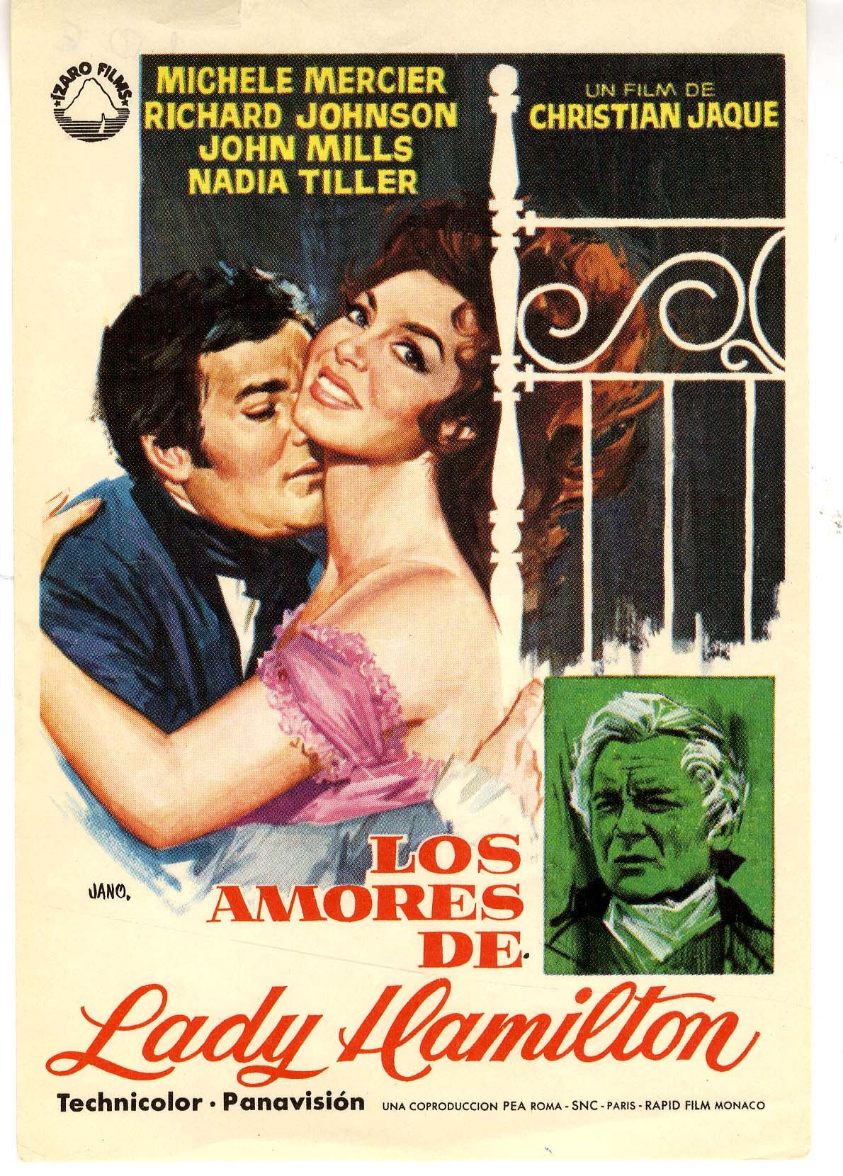 Los amores de Lady Hamilton - Película 1968
