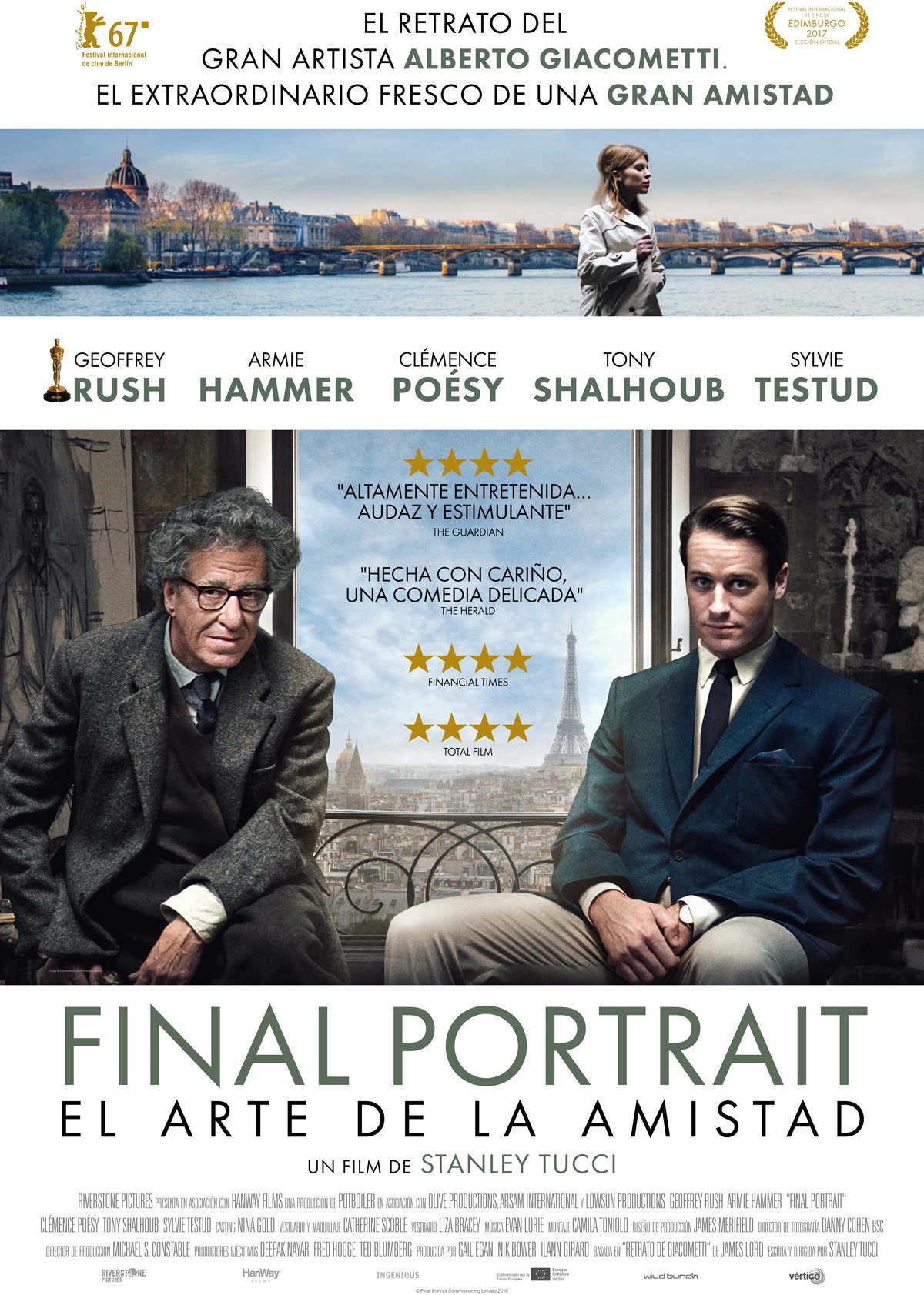 Final Portrait. El arte de la amistad - Película 2017 - SensaCine.com