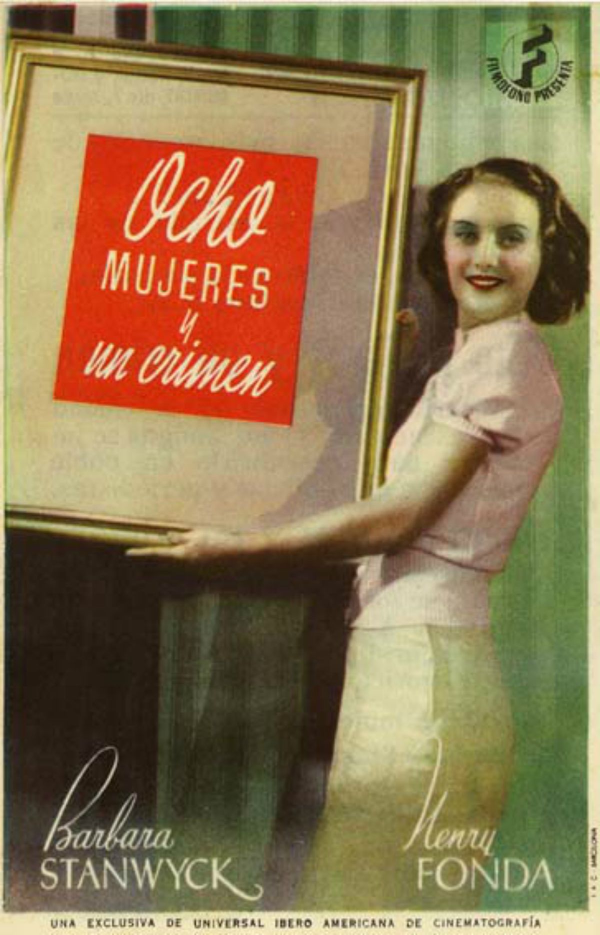 Ocho mujeres y un crimen - Película 1938
