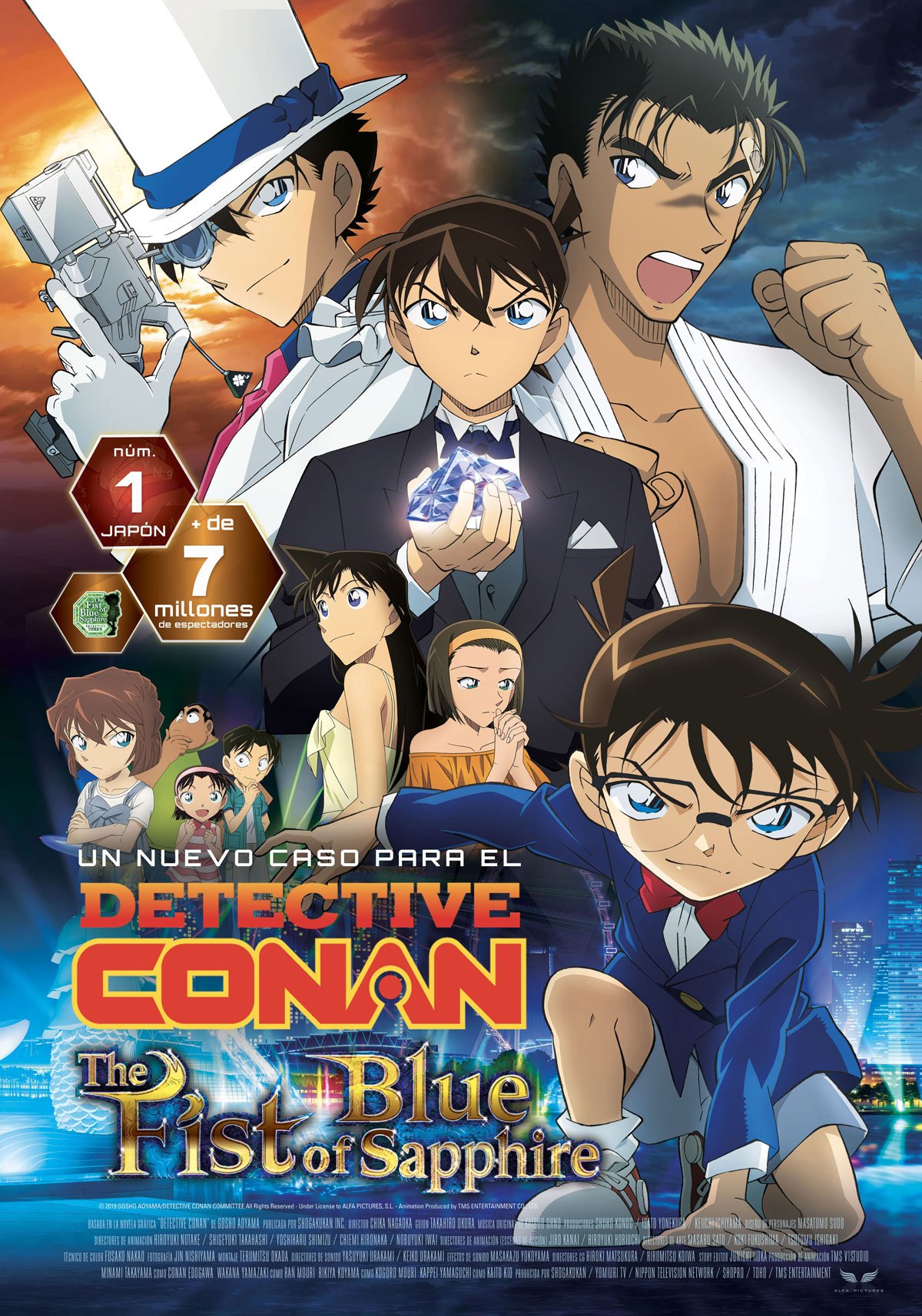 Detective Conan El puño de zafiro azul Película 2019