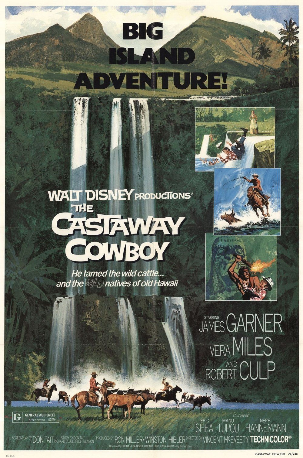 El cowboy náufrago - Película 1974