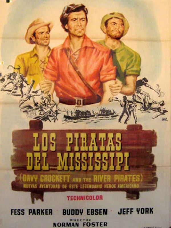 Davy Crockett y los piratas del Mississippi - Película 1956