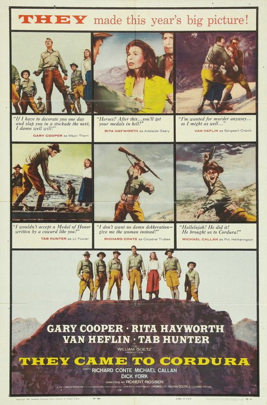 Llegaron a Cordura - Película 1959