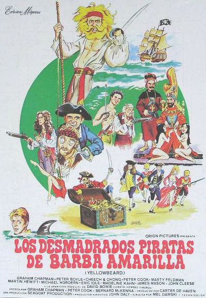 Los desmadrados piratas de Barba Amarilla - Película 1983