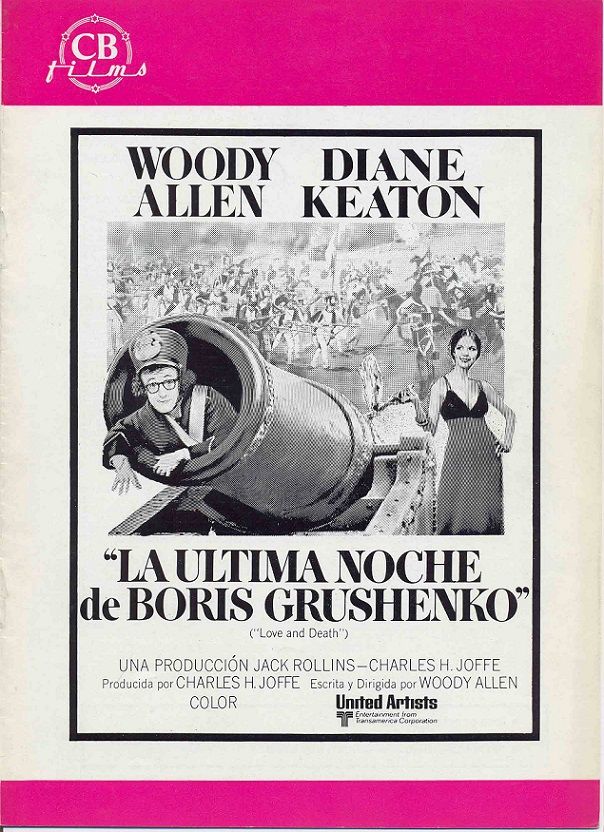 La última noche de Boris Grushenko - Película 1975