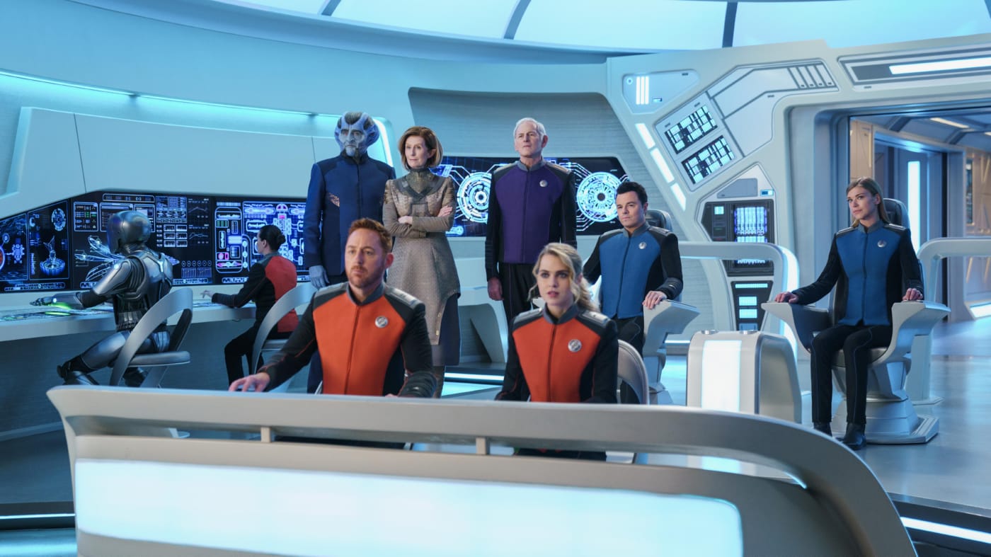 The Orville Foto Seth Macfarlane Bruce Boxleitner Victor Garber Lisa Banes Scott Grimes