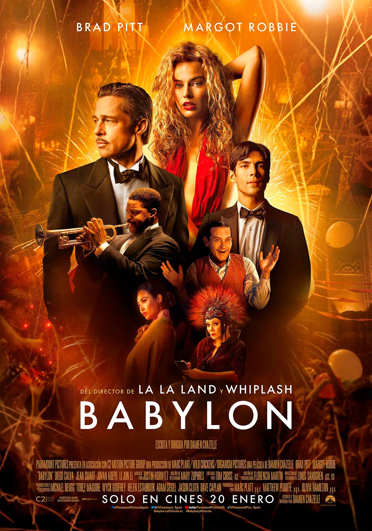 Películas que están en cartelera enero 2023 / Foto: Sensacine. Babylon