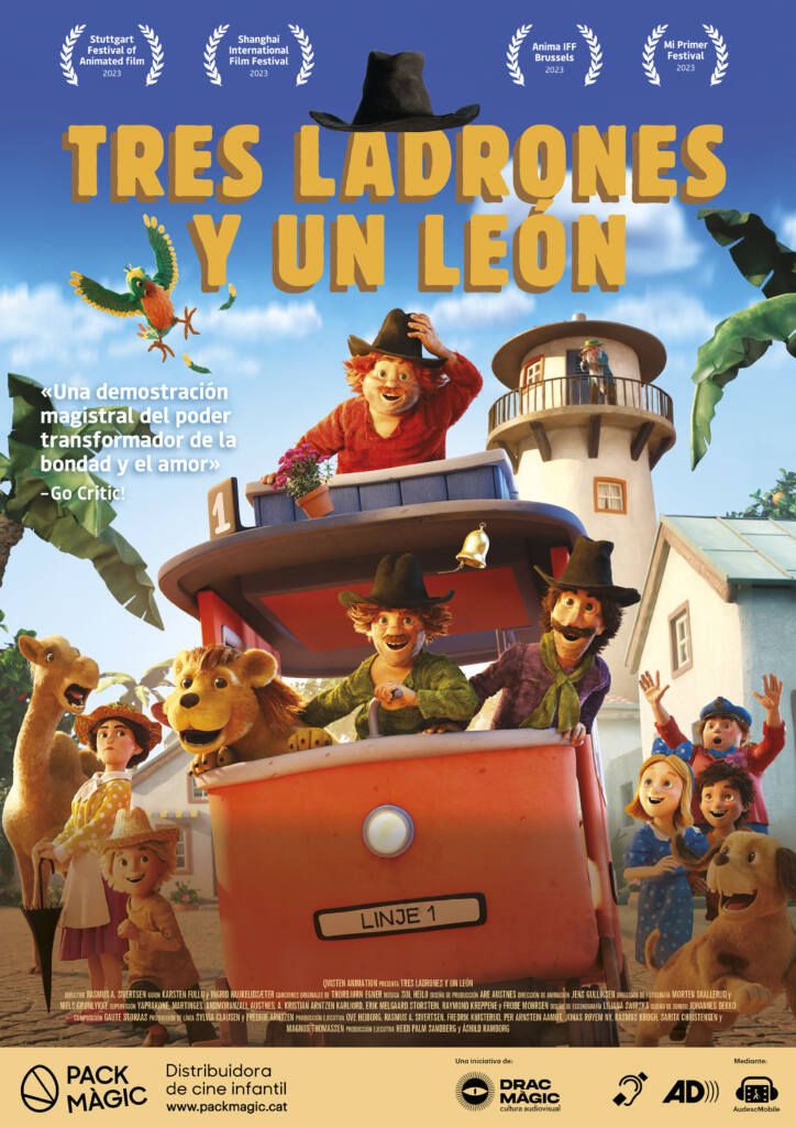 Tres ladrones y un león - Película 2023