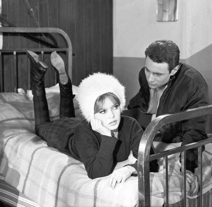 Foto Michel Subor, Brigitte Bardot